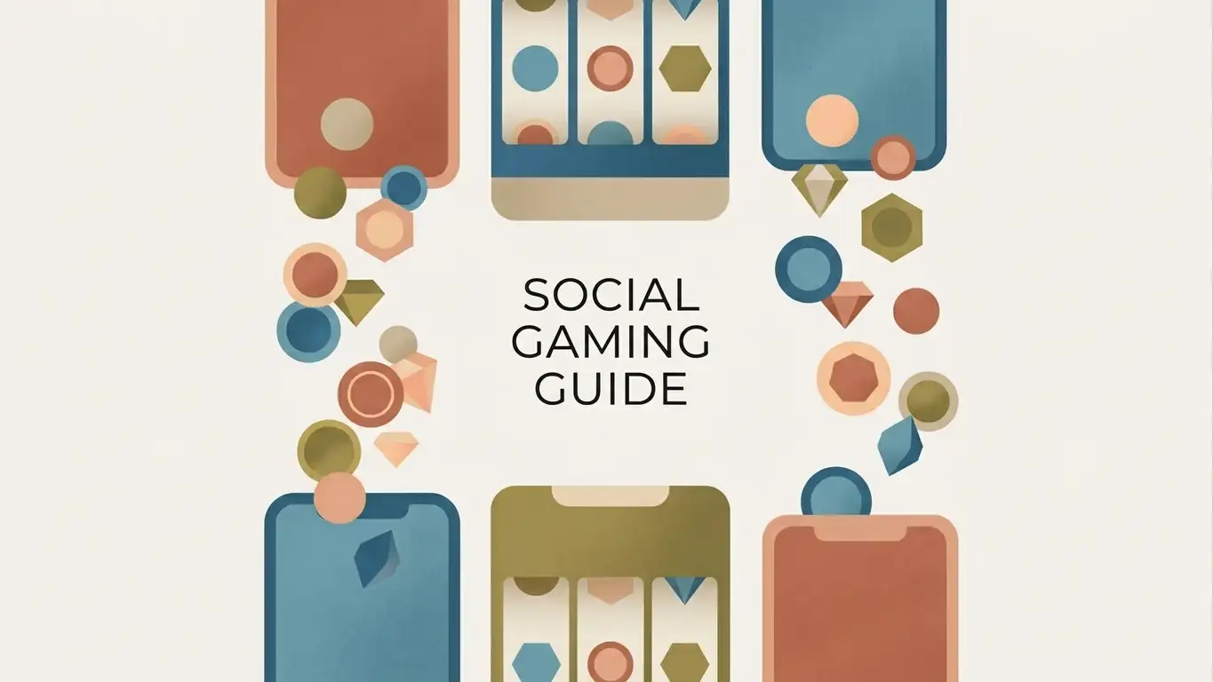 Generic iPhone and virtual casino token illustration